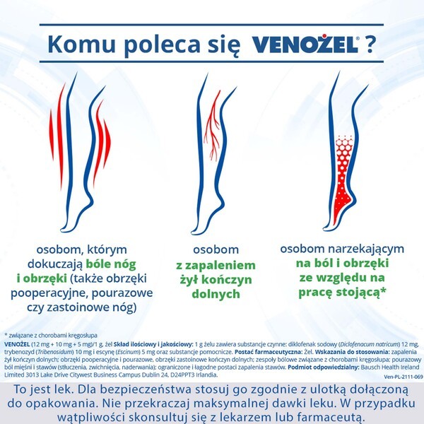 Venożel, 50 g, żel