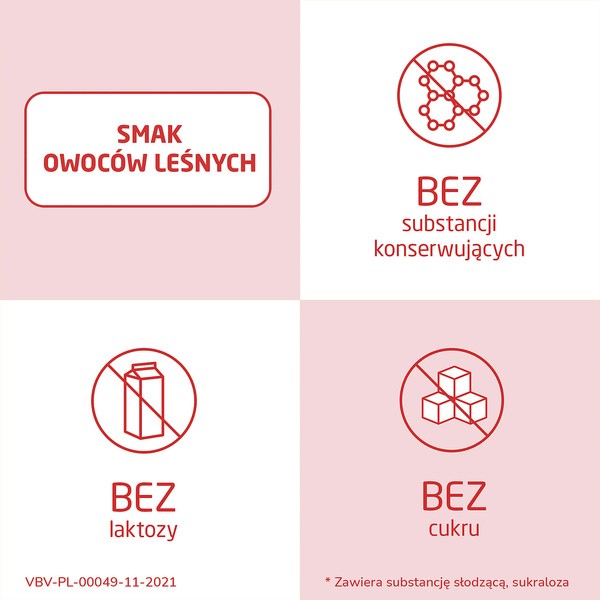 Vibovit Junior, tabletki do ssania o smaku owoców leśnych, od 4 lat, 30 szt.