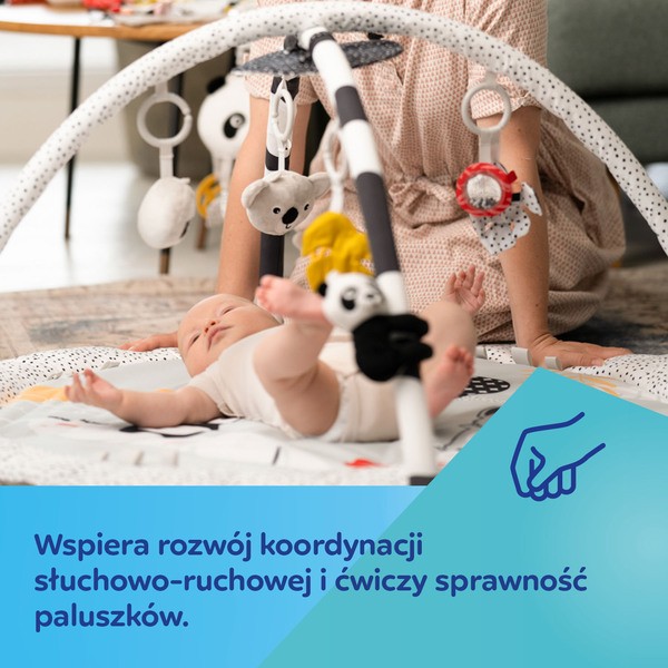 Canpol Babies, sensoryczna mata edukacyjna z lusterkiem BabiesBoo, 1 szt.