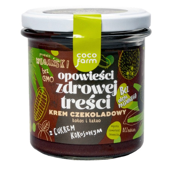Coco Farm, Opowieści zdrowej treści, krem czekoladowy, kokos i kakao, 280 g