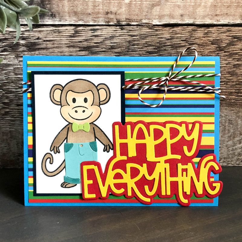 Little Peeps Monkey Clear Stamp Set