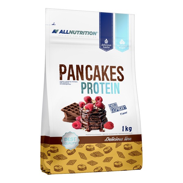 Allnutrition Pancakes Protein, mieszanka o smaku czekoladowo-malinowy, 1000 g