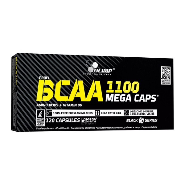 Olimp BCAA 1100 Mega Caps, kapsułki, 120 szt.