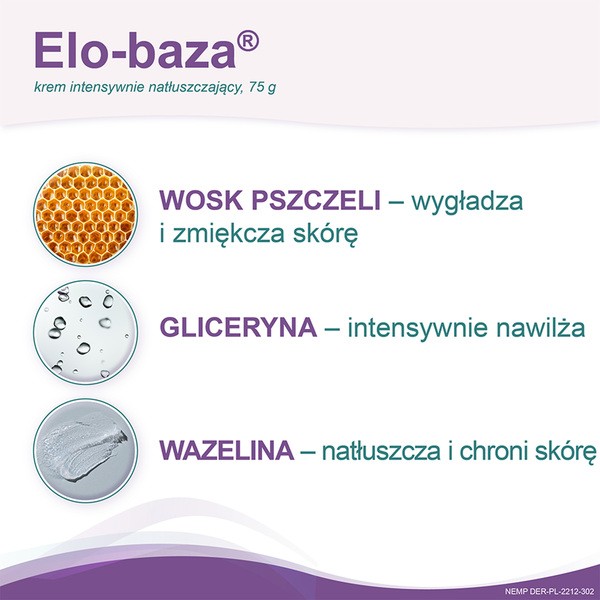 Elo-baza, krem intensywnie natłuszczający, 75 g