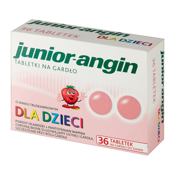Junior angin, tabletki na gardło, 36 szt.