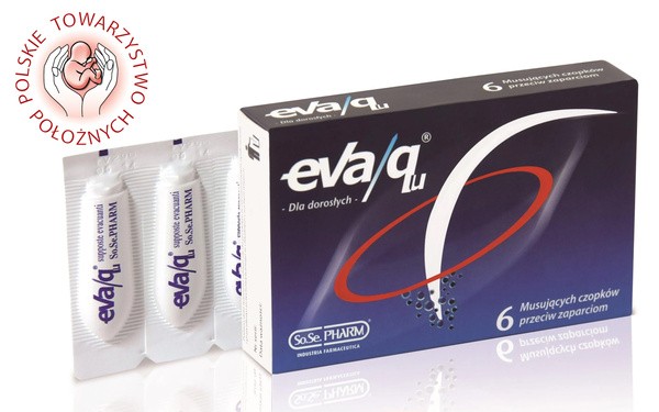 Eva/qu, czopki przeciw zaparciom, 6 szt.