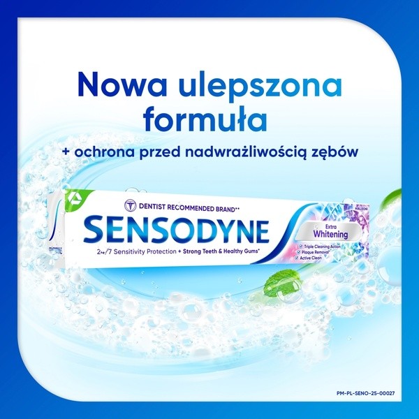 Sensodyne Extra Whitening, pasta do zębów z fluorkiem, 75 ml