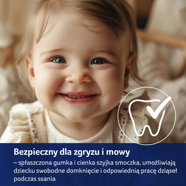 Canpol Lovi, smoczek silikonowy dynamiczny, Blossom Ivory, 0-6m, 2 szt.