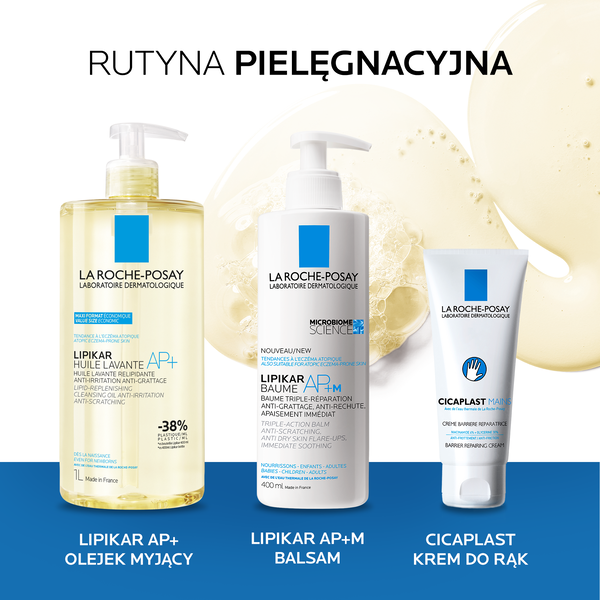 La Roche-Posay, Lipikar Huile Lavante AP+, olejek myjący, 1 l