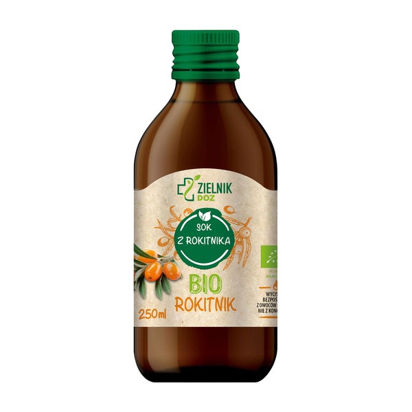 ZIELNIK DOZ Bio Rokitnik, sok, 250 ml