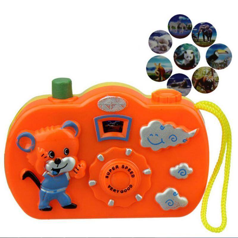 Mini telecamera di proiezione di animali con luce, cartone animato, LED lampeggiante, giocattolo educativo, regalo di compleanno per bambini, giocattolo per neonati