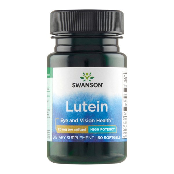Swanson Lutein, 20 mg, kapsułki, 60 szt.