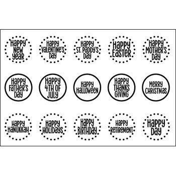 15morecircles4HSN Clear Stamp Set
