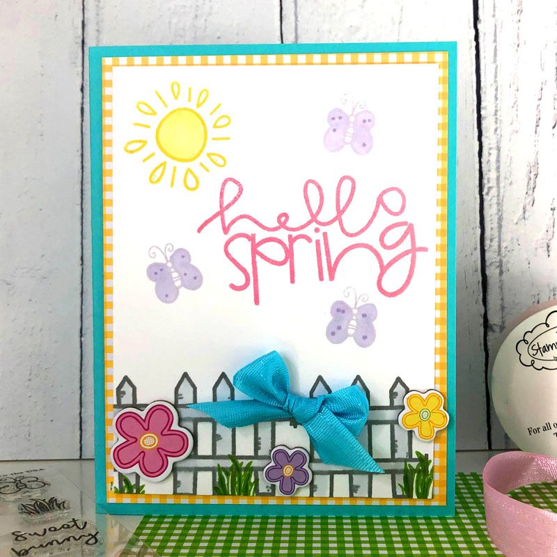 springscene2stamp Clear Stamp Set
