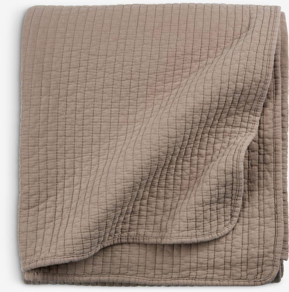 SIVBLOM SIVBLOM quiltet tæppe 130x180 mørk sand