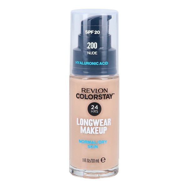 Revlon Colorstay Longwear Makeup SPF 20, podkład z pompką dla skóry normalnej i suchej, 200 Nude, 30 ml