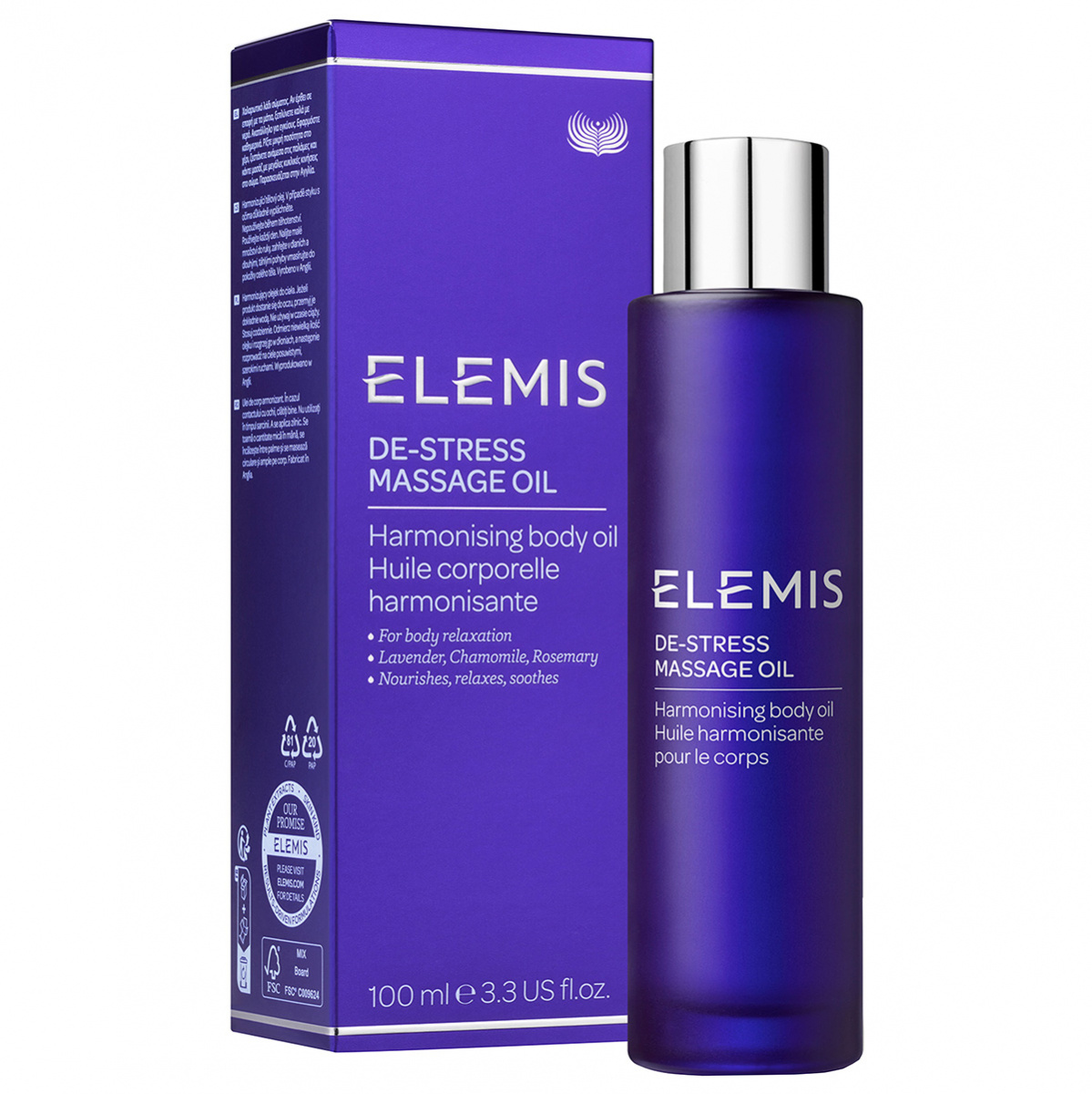 Elemis De-Stress Massage Oil (100ml)