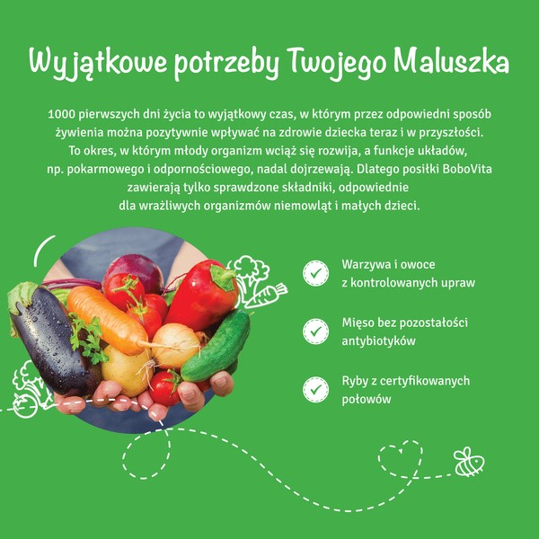 BoboVita, mus truskawki i wiśnie z bananem, 6 m+, 100 g
