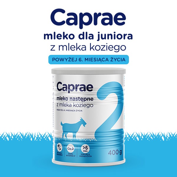 Caprae 2, mleko następne z mleka koziego, powyżej 6. miesiąca życia, 400 g