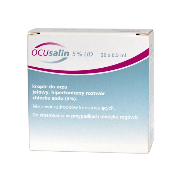 Ocusalin 5% UD, krople do oczu, 0,5 ml x 20 minimsów