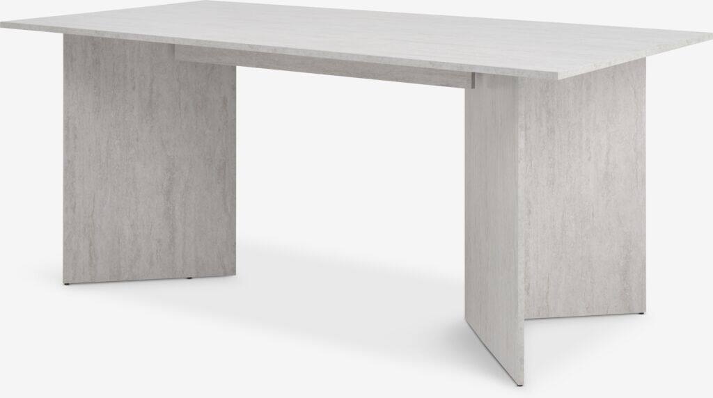 KRONDAL 90x180 spisebord i travertinfarve