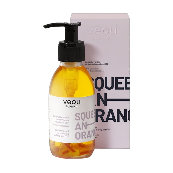 Veoli Botanica Squeeze An Orange, olejek do zmywania makijażu i SPF, 132,7g