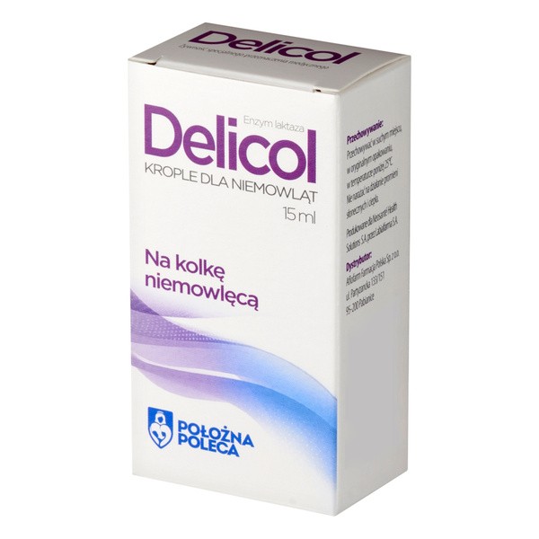 Delicol, krople dla niemowląt, 15 ml