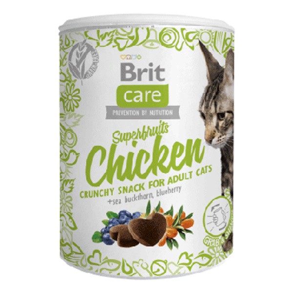 Brit Care Cat Snack Superfruits Chicken, przysmak dla kotów, 100 g