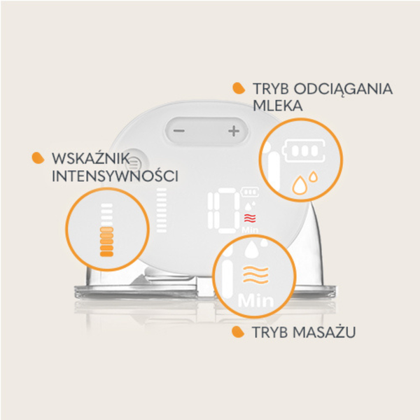 Lionelo Fidi Free Simple, laktator elektryczny, white natural, 1 szt.