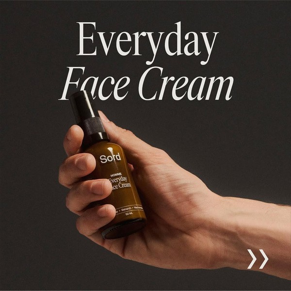 Sord Everyday Face Cream, lekki nawilżający krem do twarzy dla mężczyzn, 50 ml