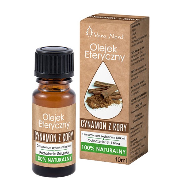 Vera Nord, Cynamon z kory, olejek eteryczny, 10 ml