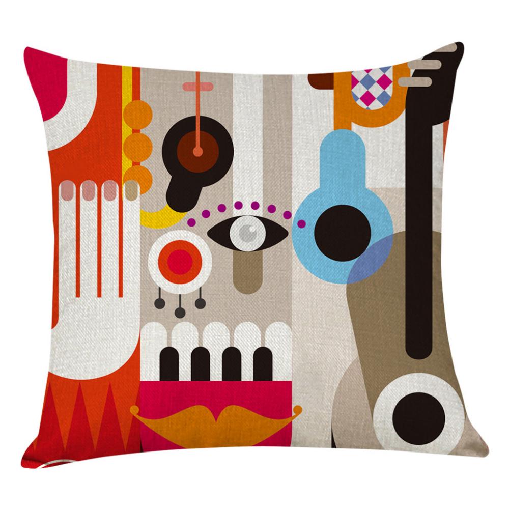 Quality Pillowcases luxury style art Paris horse H Luxurious throw pillow case cotton linen pillowcase 45x45cm couch cushion