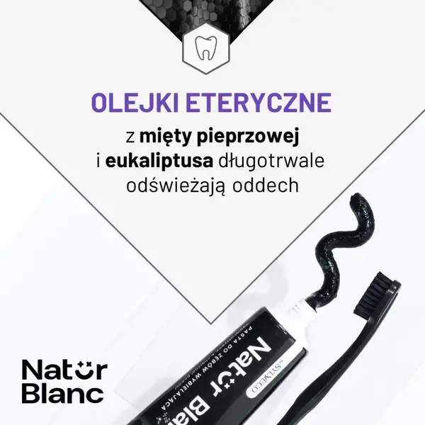 Sylveco Natur Blanc Black Diamond, wybielająca pasta do zębów, 100 ml