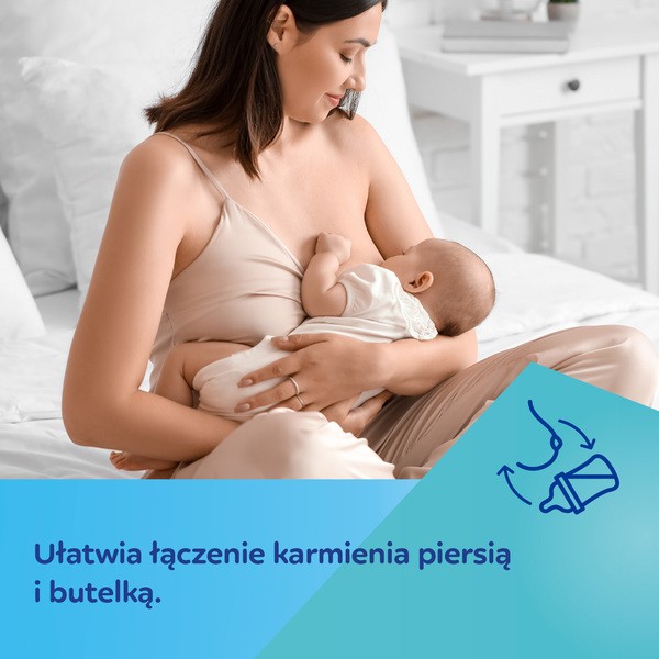 Canpol Easy Start, butelka antykolkowa Bonjour Paris, niebieska, 300 ml, 1 szt.