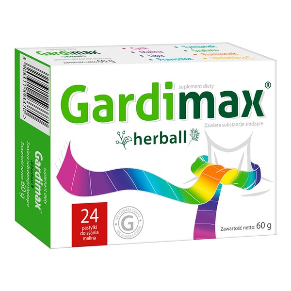 Gardimax Herball, pastylki do ssania, 24 szt.