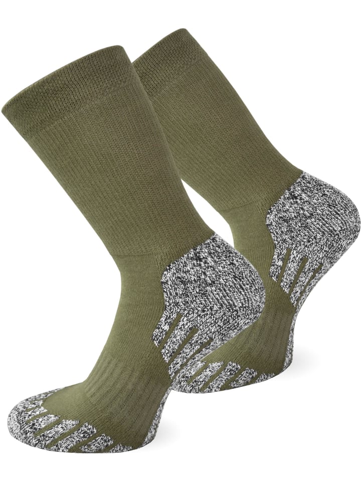 normani 2 Paar Coolmax Trekking-Funktionssocken in Khaki günstig kaufen