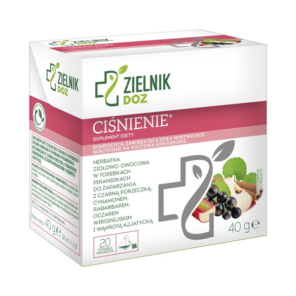 DOZ Zielnik Ciśnienie, herbatka ziołowo-owocowa, saszetki, 2 g x 20 szt.