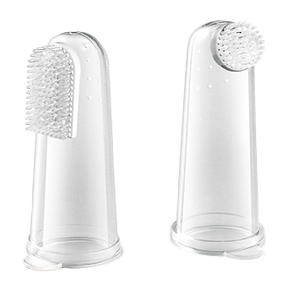 BabyOno, szczoteczki do zębów dla niemowląt, na palec, 2 szt.