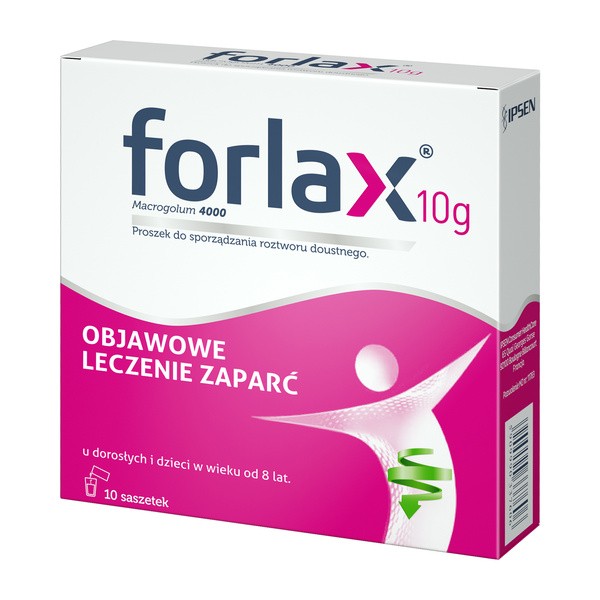 Forlax 10 g, proszek do sporządzania roztworu doustnego, 10 saszetek
