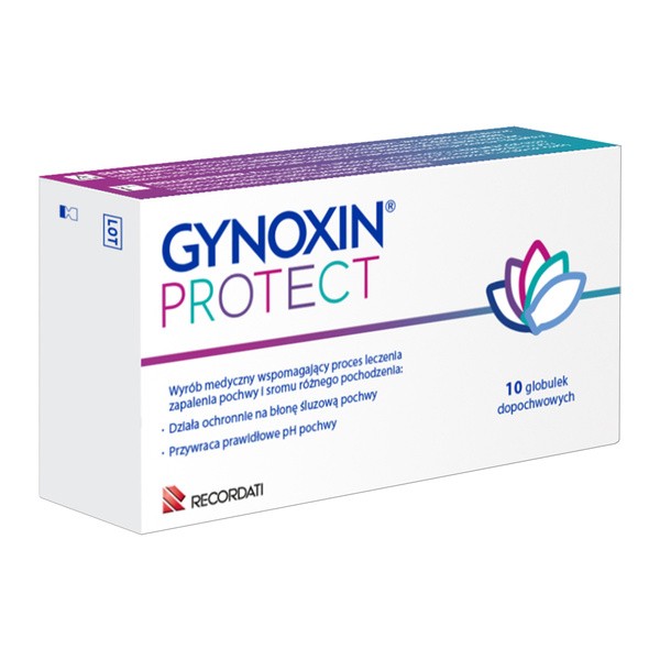 Gynoxin Protect, globulki dopochwowe, 10 szt.