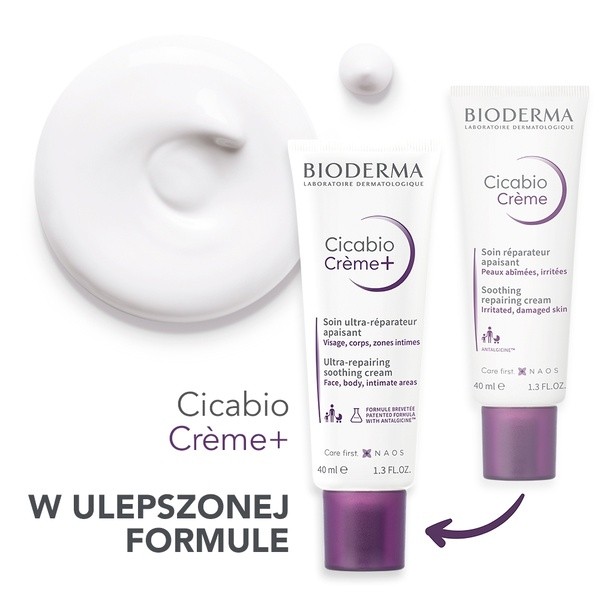 Bioderma Cicabio Creme+, krem naprawczo-kojący, 40 ml