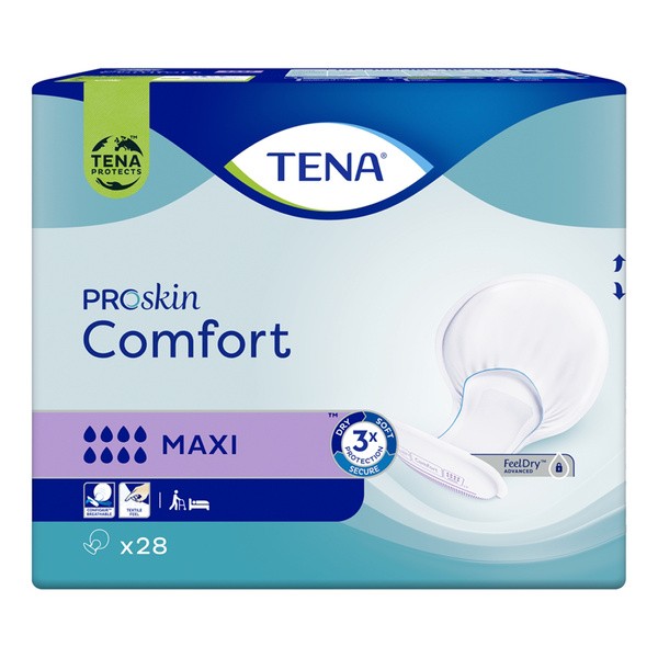 TENA Comfort ProSkin Maxi, pieluchy anatomiczne, 28 szt.