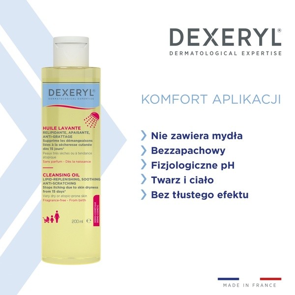 Dexeryl Cleansing Oil, olejek oczyszczający, 200 ml