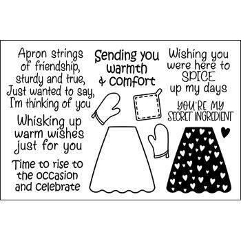 Apron Extras Clear Stamp Set