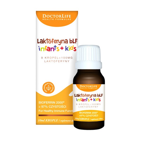 DoctorLife Laktoferyna bLF Infants & Kids, krople, 10 ml