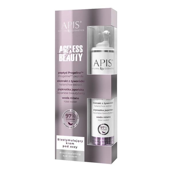 Apis Ageless Beauty with Progeline, biostymulujący krem pod oczy, 10 ml