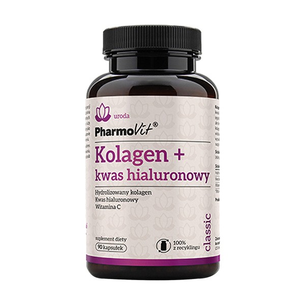 Zestaw 2 x Kolagen + kwas hialuronowy Pharmovit, kapsułki, 90 szt .