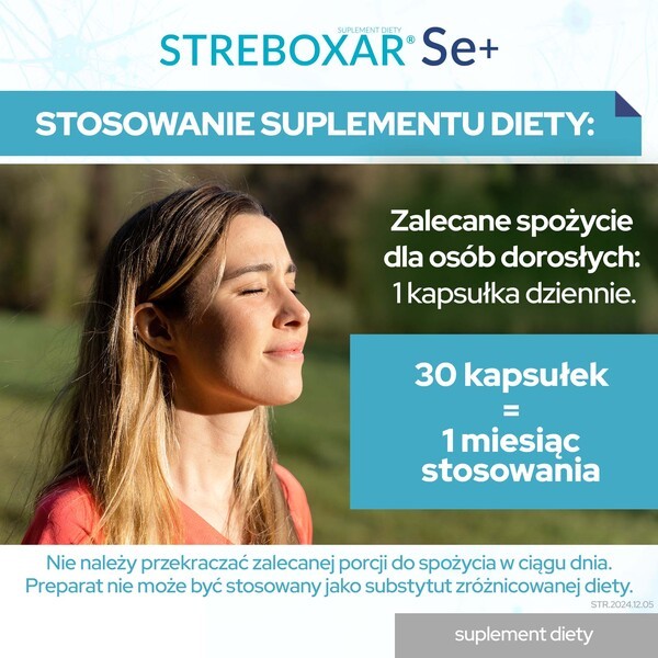 Streboxar Se+, kapsułki, 30 szt.