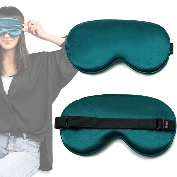 Waya Extra Soft, opaska na oczy zielona, 1 szt.