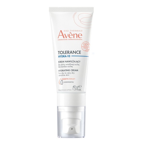 Avene Eau Thermale Tolerance Hydra-10, krem nawilżający, 40 ml